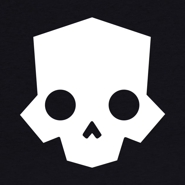 Skull logo (white) by JamesCMarshall